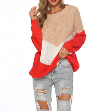 Load image into Gallery viewer, Sweaters women winter Pullover 2019 jumpers knitted clothes fashion Women Stitching loose knitting sweater women's