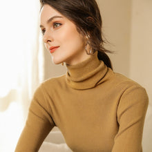 Load image into Gallery viewer, Autumn and Winter New Cashmere Sweater Women High Collar Pullover Fashion Sweater Warm Bottom Sweater