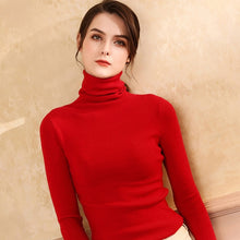 Load image into Gallery viewer, Autumn and Winter New Cashmere Sweater Women High Collar Pullover Fashion Sweater Warm Bottom Sweater