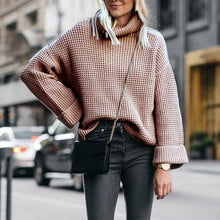 Load image into Gallery viewer, Turtleneck Knitwear Women Sweater Oversized Long Sleeve Plus Size Autumn Winter White Gray Black Warm Casual Pullover