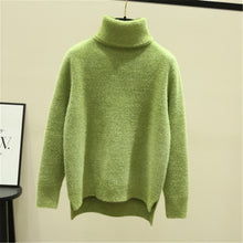 Load image into Gallery viewer, Autumn winter long sleeve pullover sweater women casual solid color turtleneck ladies wool sweaters za tops clothes women us2019