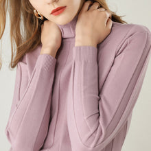 Load image into Gallery viewer, adohon 2019 woman winter 100% Cashmere sweaters and auntmun knitted Pullovers High Quality Warm Female thickening Turtleneck