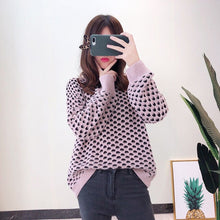 Load image into Gallery viewer, Chenille sweater women's pullover autumn 2019 loose lazy avocado green thick wool velvet knitted top