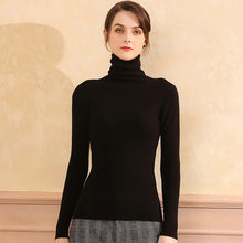 Load image into Gallery viewer, Autumn and Winter New Cashmere Sweater Women High Collar Pullover Fashion Sweater Warm Bottom Sweater
