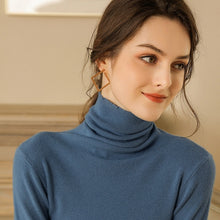 Load image into Gallery viewer, Autumn and Winter New Cashmere Sweater Women High Collar Pullover Fashion Sweater Warm Bottom Sweater
