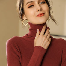 Load image into Gallery viewer, Autumn and Winter New Cashmere Sweater Women High Collar Pullover Fashion Sweater Warm Bottom Sweater
