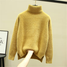 Load image into Gallery viewer, Autumn winter long sleeve pullover sweater women casual solid color turtleneck ladies wool sweaters za tops clothes women us2019
