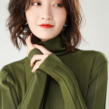 Load image into Gallery viewer, adohon 2019 woman winter 100% Cashmere sweaters and auntmun knitted Pullovers High Quality Warm Female thickening Turtleneck
